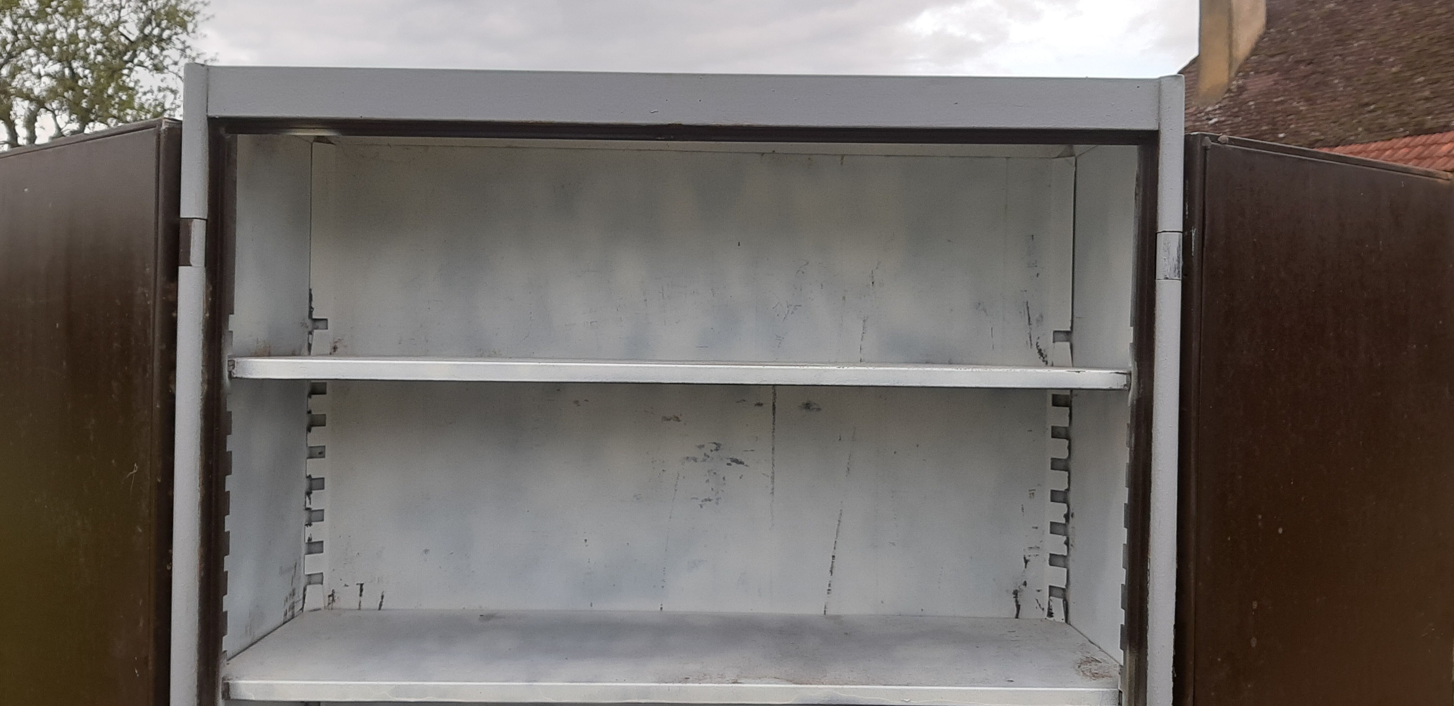 Industrial iron cabinet