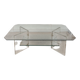 Table basse en Plexiglas et verre vintage 