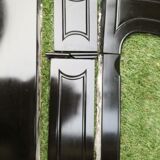 Pompadour fireplace in black marble nineteenth century.