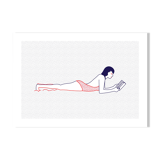 Illustration A4 Naiade No. 4/8 Brittany blue reader