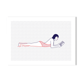 Illustration A4 Naiade No. 4/8 Brittany blue reader