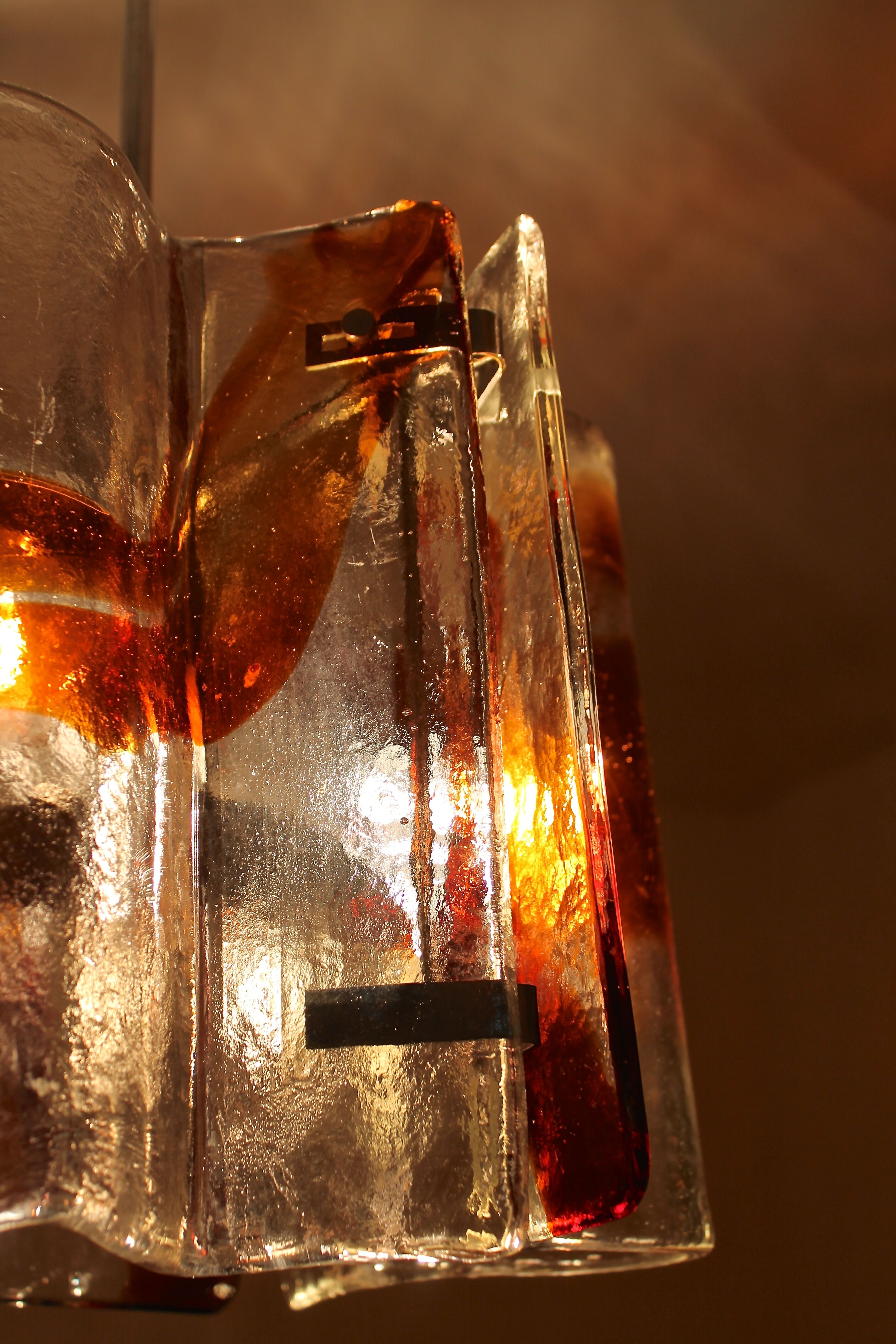 Hanging lamp by Carlo Nason for Murano glass Mazzega