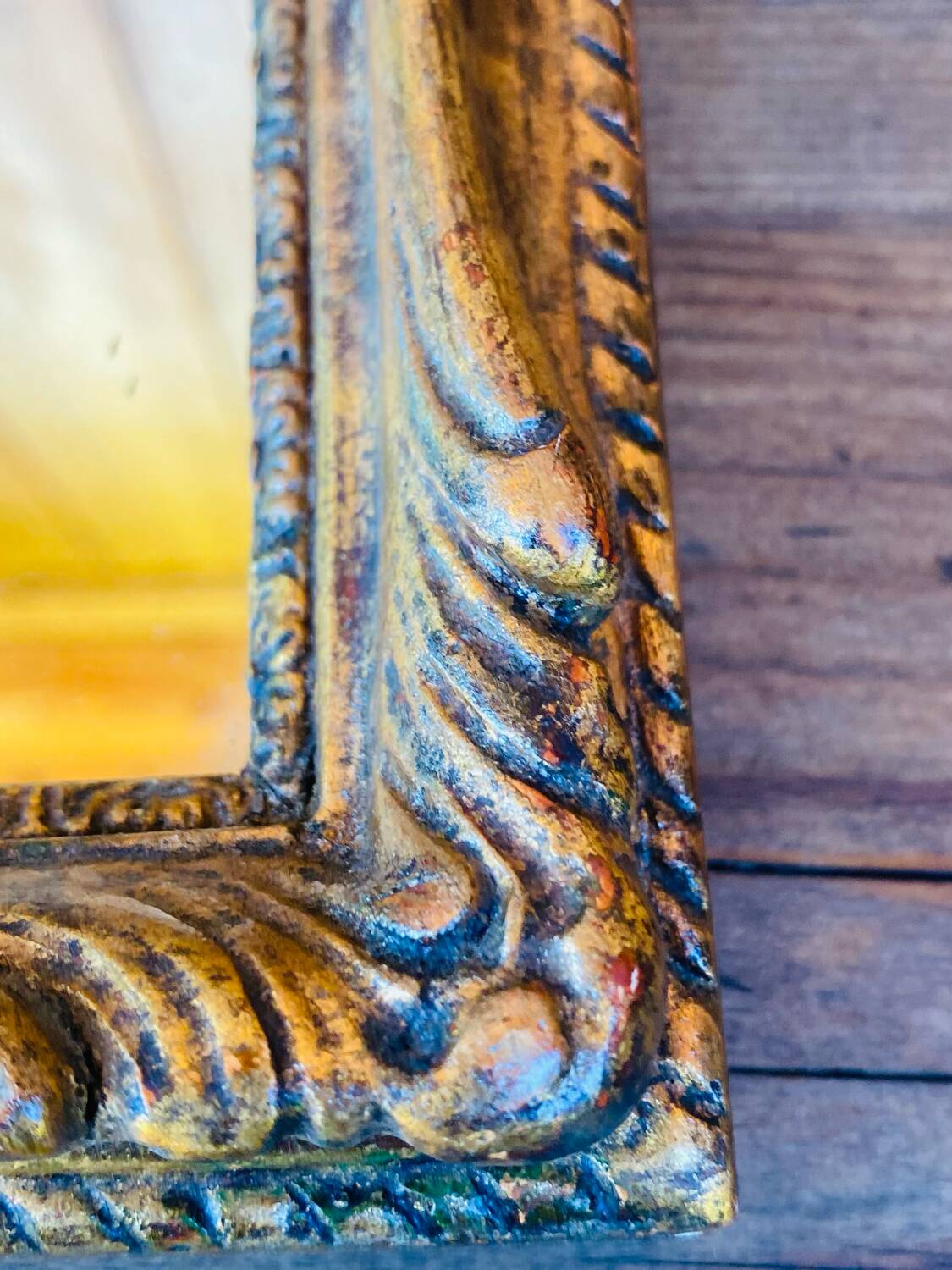 Antique gilded mirror