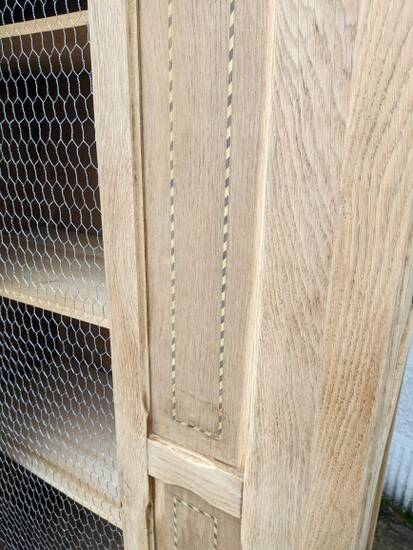 Parisian wardrobe in natural wood