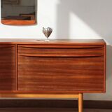 Vintage zebrano and walnut furniture from Morris of Glasgow.