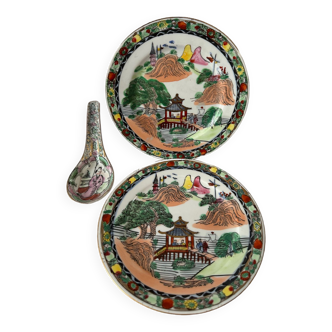 Assiettes porcelaine de Guangdong