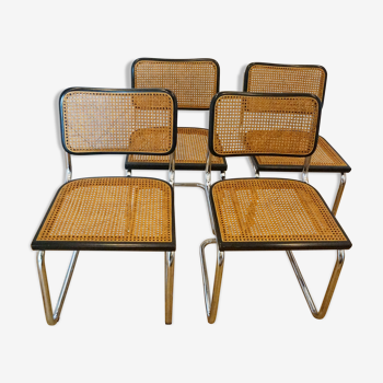 Lot of 4 chairs B32 by Marcel Breuer