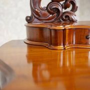 Table de coiffeuse antique en acajou, années 1890
