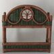 Vintage wicker wall shelf