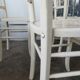 Set de 6 chaises bistrot vintages blanches