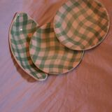 Set dessert plates and ravier