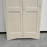 Restored 1930 art deco wardrobe, pure linen color