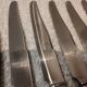 12 silver-plated metal table knives yrras style louis xvi