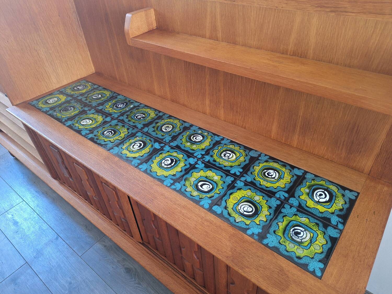 Guillerme et Chambron high sideboard, bar buffet, vintage secretary