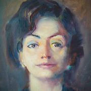 Peinture à l'huile sur toile d'un artiste français de 1977, 20e siècle