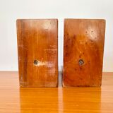 Pair of bookends in tuya magnifying glass