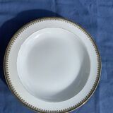 5 Limoges porcelain soup plates stamped UC Limoges France