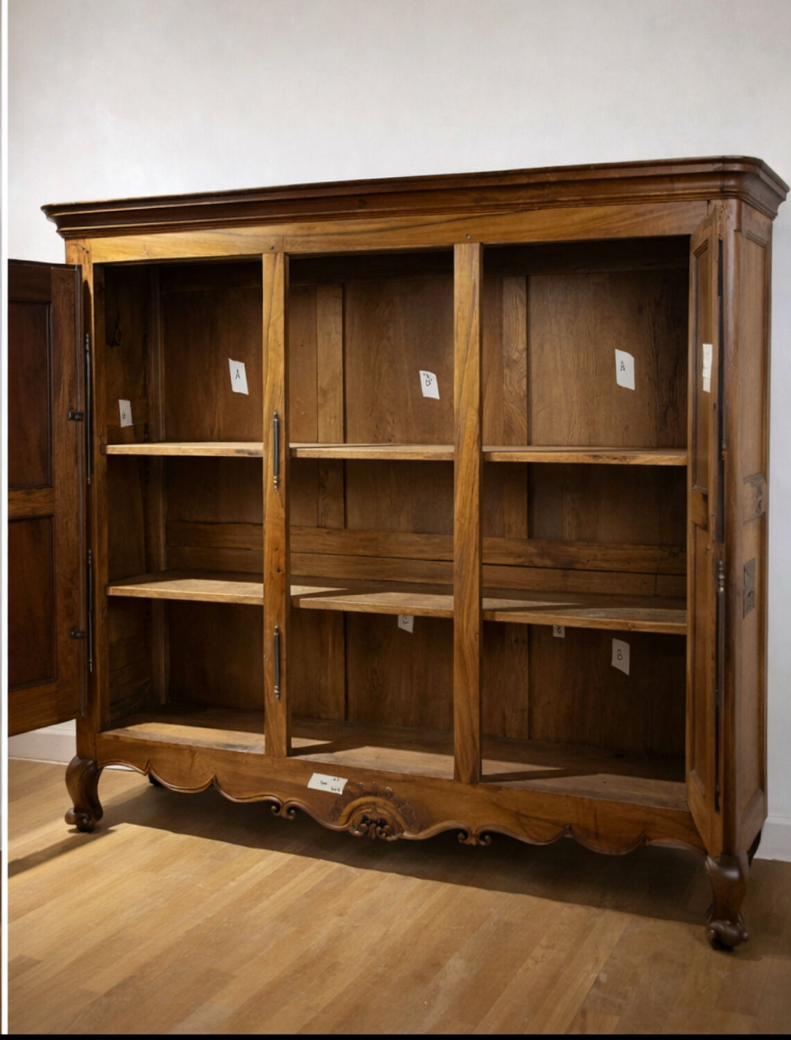 Antique Louis XV walnut wardrobe – France, late 18th century