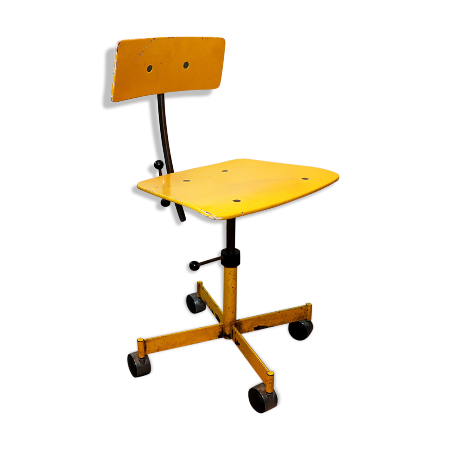 Jorgen rasmussen yellow kevi workshop chair