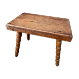 Rustic oak tabouret