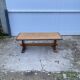 Table basse de ferme rustique chêne type monastère 1950