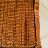 2 Italian chairs bamboo and rattan