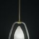 Elgant Pink Art Decò Barovier e Toso Pendant Light Murano Glass, 1940s