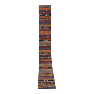 Tapis de couloir turc vintage 67x592 cm