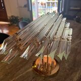 Vintage 1960’s Venini Style Murano Glass Ceiling Chandelier Light