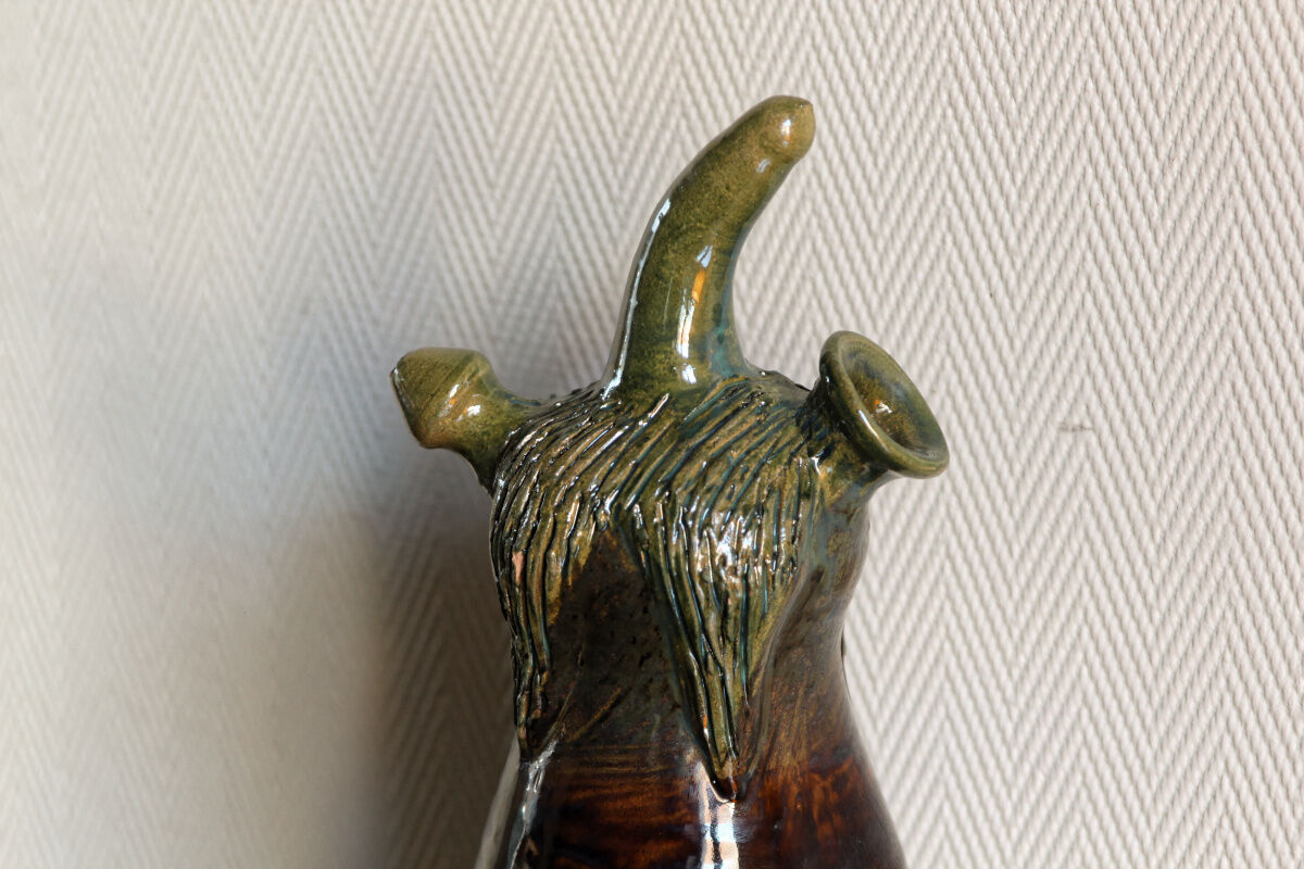 Slurry kid, eggplant shape