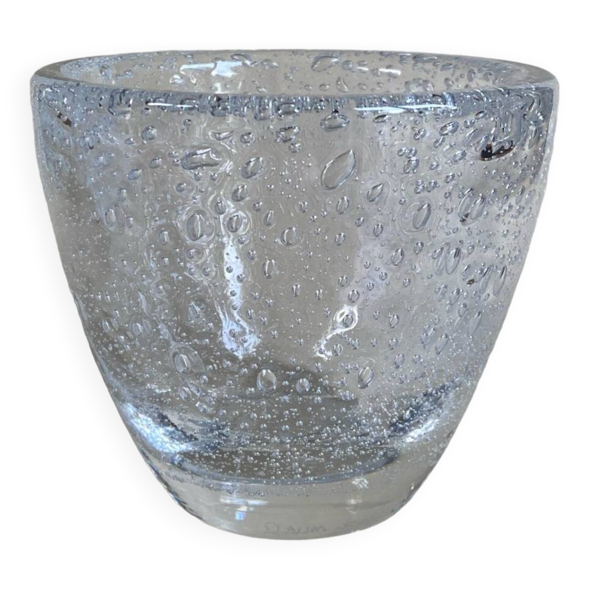Daum Nancy France, bubble vase, circa 1930