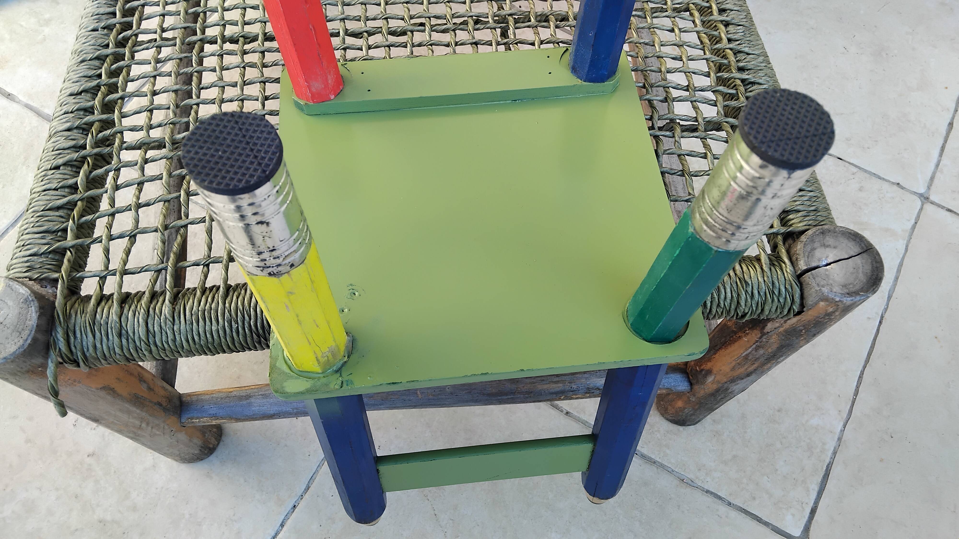 Vintage children's pencil chair pierre sala
