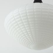 Opaline glass hanging lamp 1950