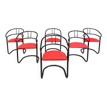Chaises de salle à manger postmodernes, années 1980