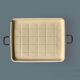 Large vintage enameled sheet metal tray