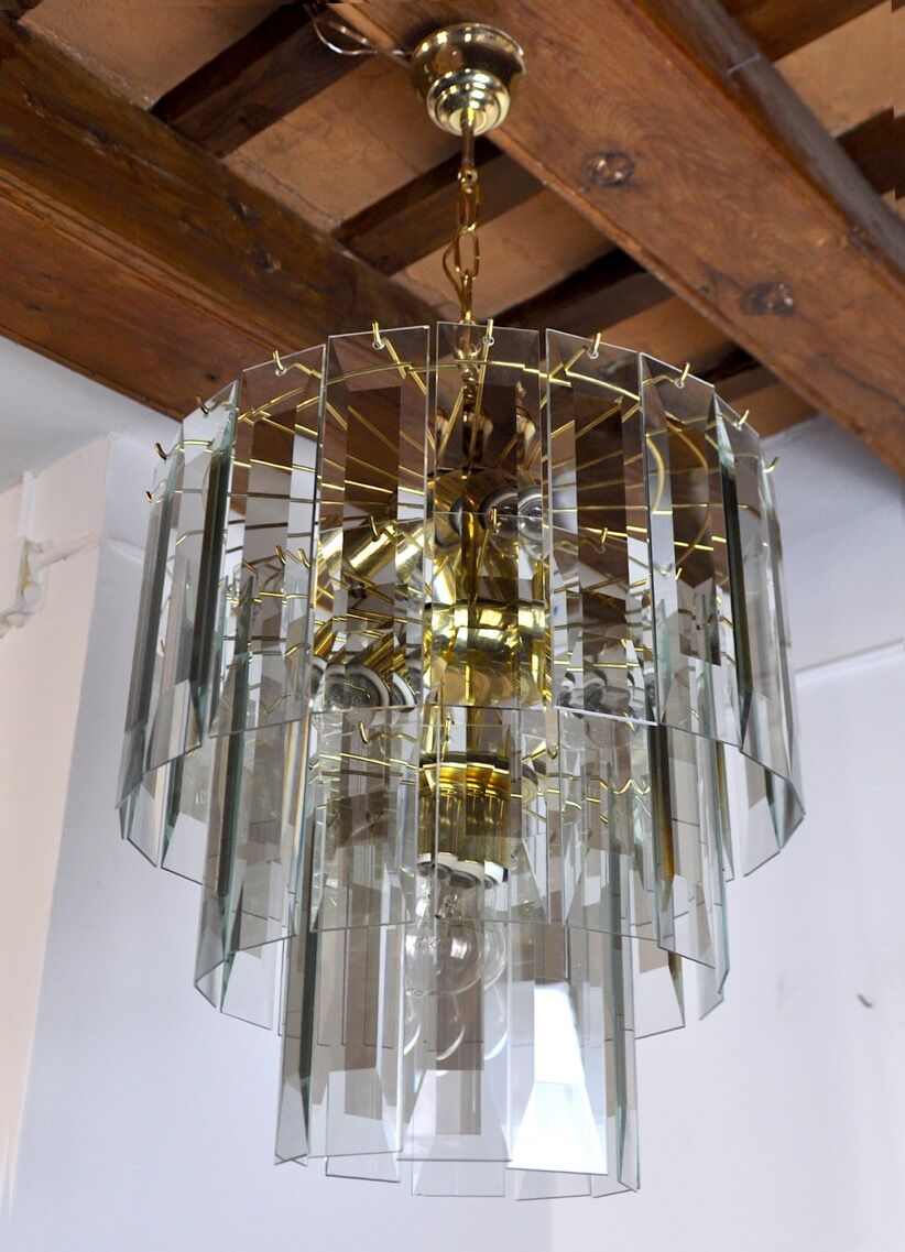 Veca chandelier, 3 levels, Italy, 1970