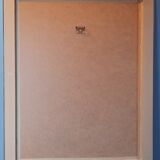 Original framed lithograph "Beautiful woman from the back facing the Mediterranean" by Maria Theresa Torres