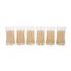 Set of six glasses, Italian design, 1960s, manufactured in Italy