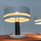 Minimalist table lamps from the German mid-century space age by Kaiser Idell / Kaiser Leuchten, 1960s, set of 2.