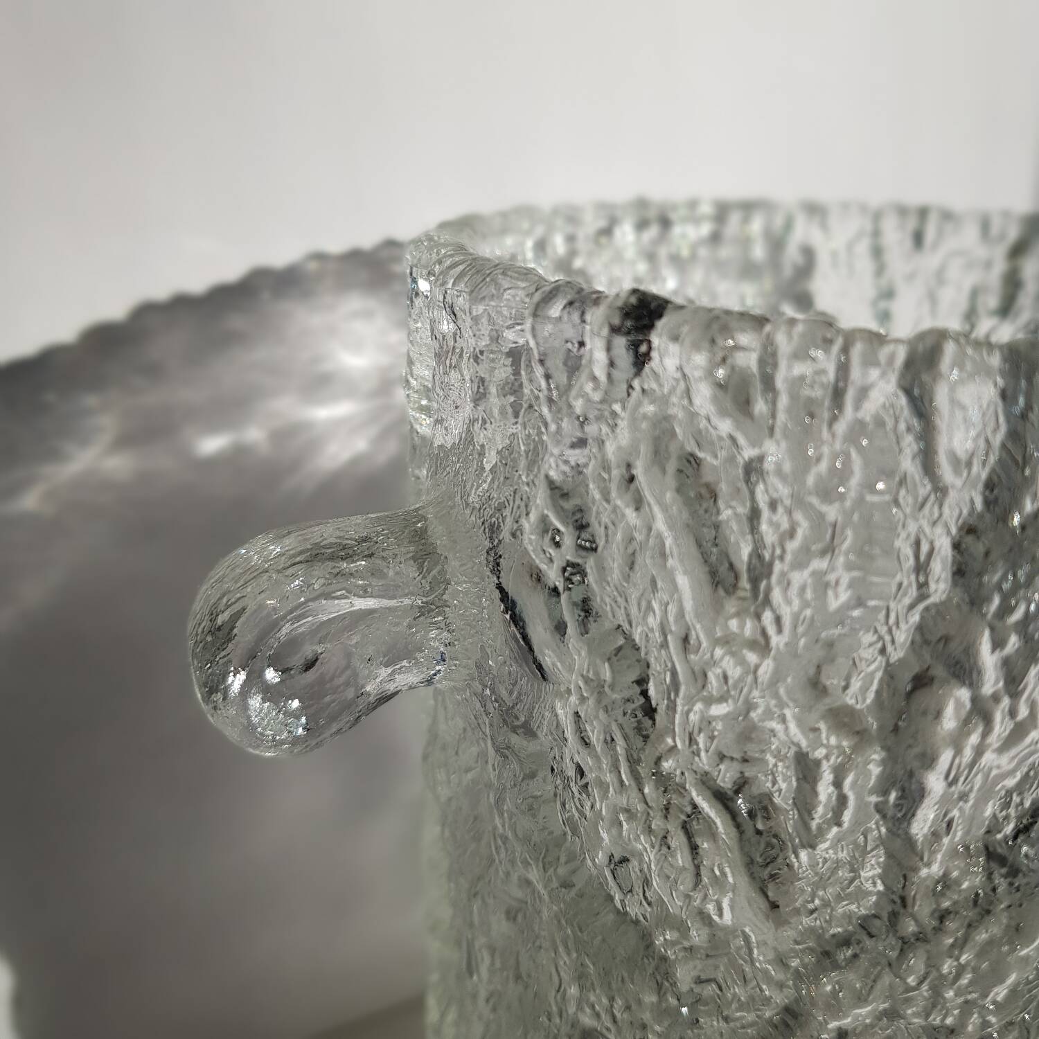 Eau à glace en verre du milieu du siècle