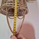 set of 2 vintage hanging rattan baskets