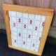 Scandinavian rectangular rounded mirror in pine 40x50cm