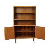 Buffet haut vintage en placage de teck, vitrine, design scandinave