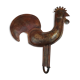 Rooster in wall lamp copper beautiful work of dinanderie 58x53 cm