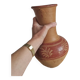 Antique handcrafted terracotta vase