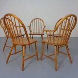Pine Chairs by Erik Ole Jørgensen, Set of 5