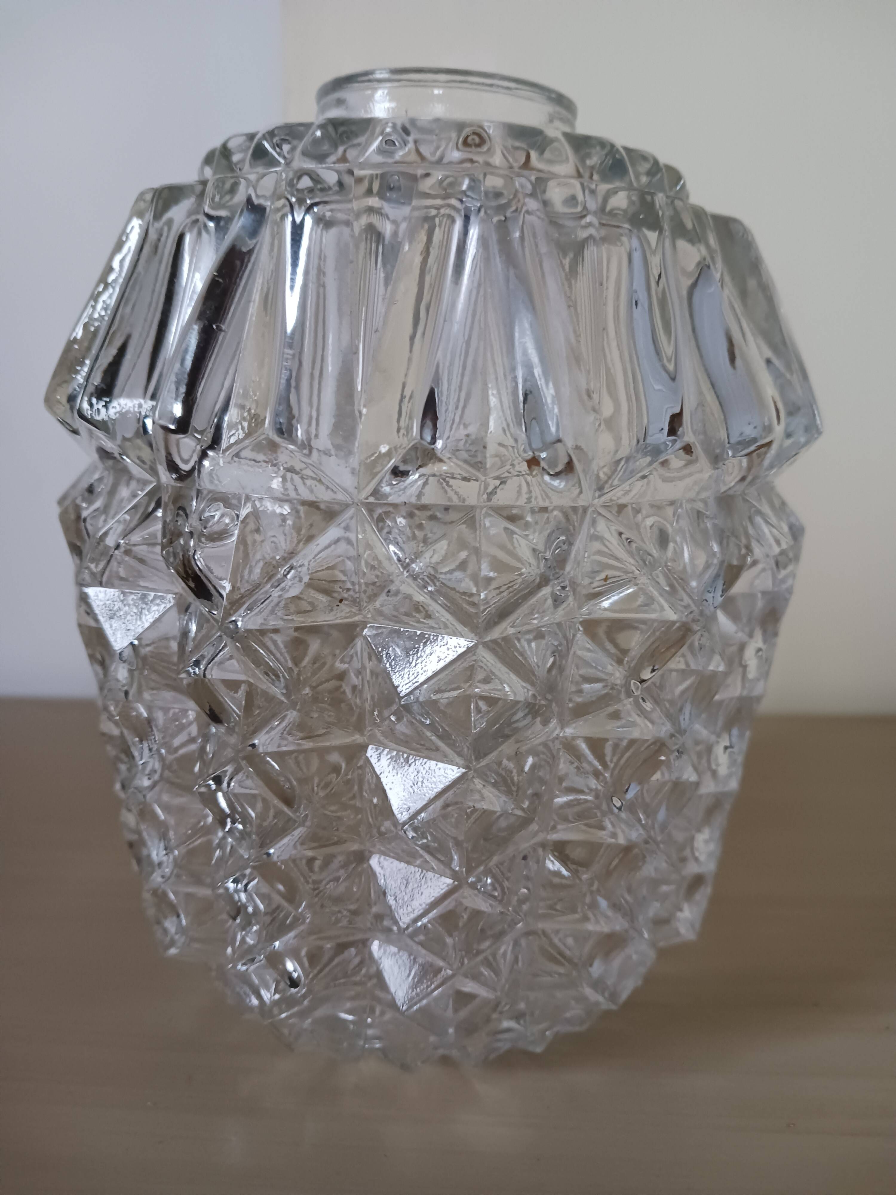 Vintage glass lantern/suspension.