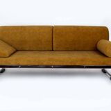 Restored Bauhaus Tubular Chrome and Steel Sofa from Hynek Gottwald, 1930s