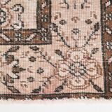 5x9 Shades Of Pink Brown Bordered Classic Wool Vintage Rug, 168x268Cm