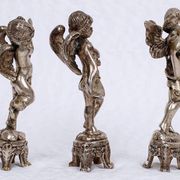Set of three musician cherubs in cast lead - period: 20th century